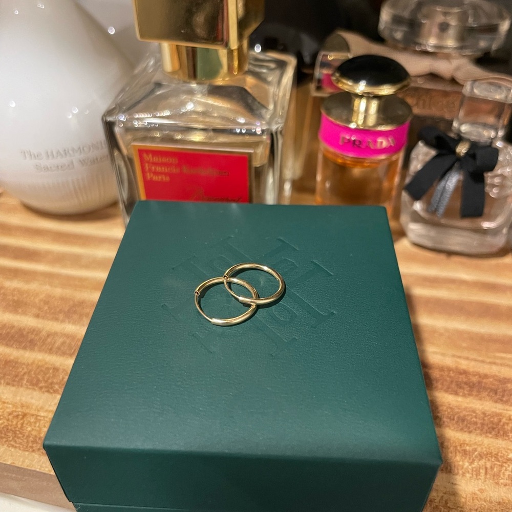 Solid 14k Gold Hoop Earrings